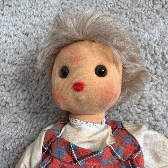 Vintage Steiff 7875728 12” Thin Cloth Doll With Brown Corduroy Pants & Hat - Picture 3 of 11